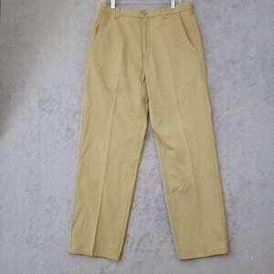 Tommy Bahama Mens Khaki Casual Pants Size 34x32 Silk & Cotton Blend   JCT